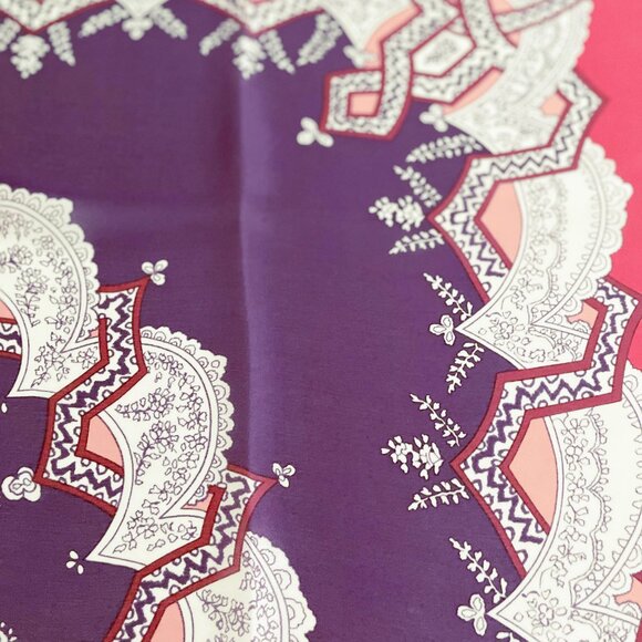 Vintage Givenchy Silk Scarf – Ornate Medallion Design - Picture 5 of 11